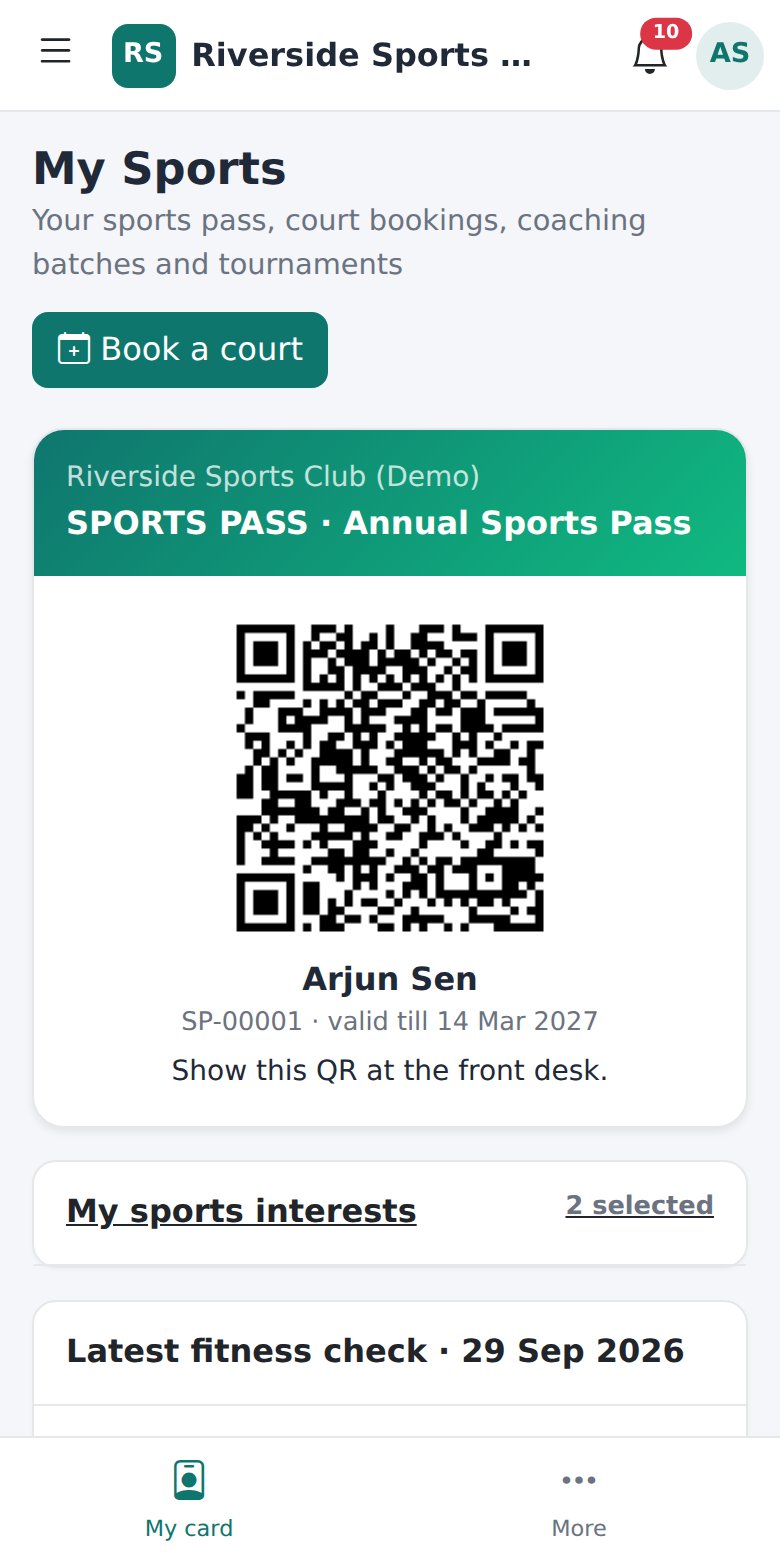 Member portal on a phone