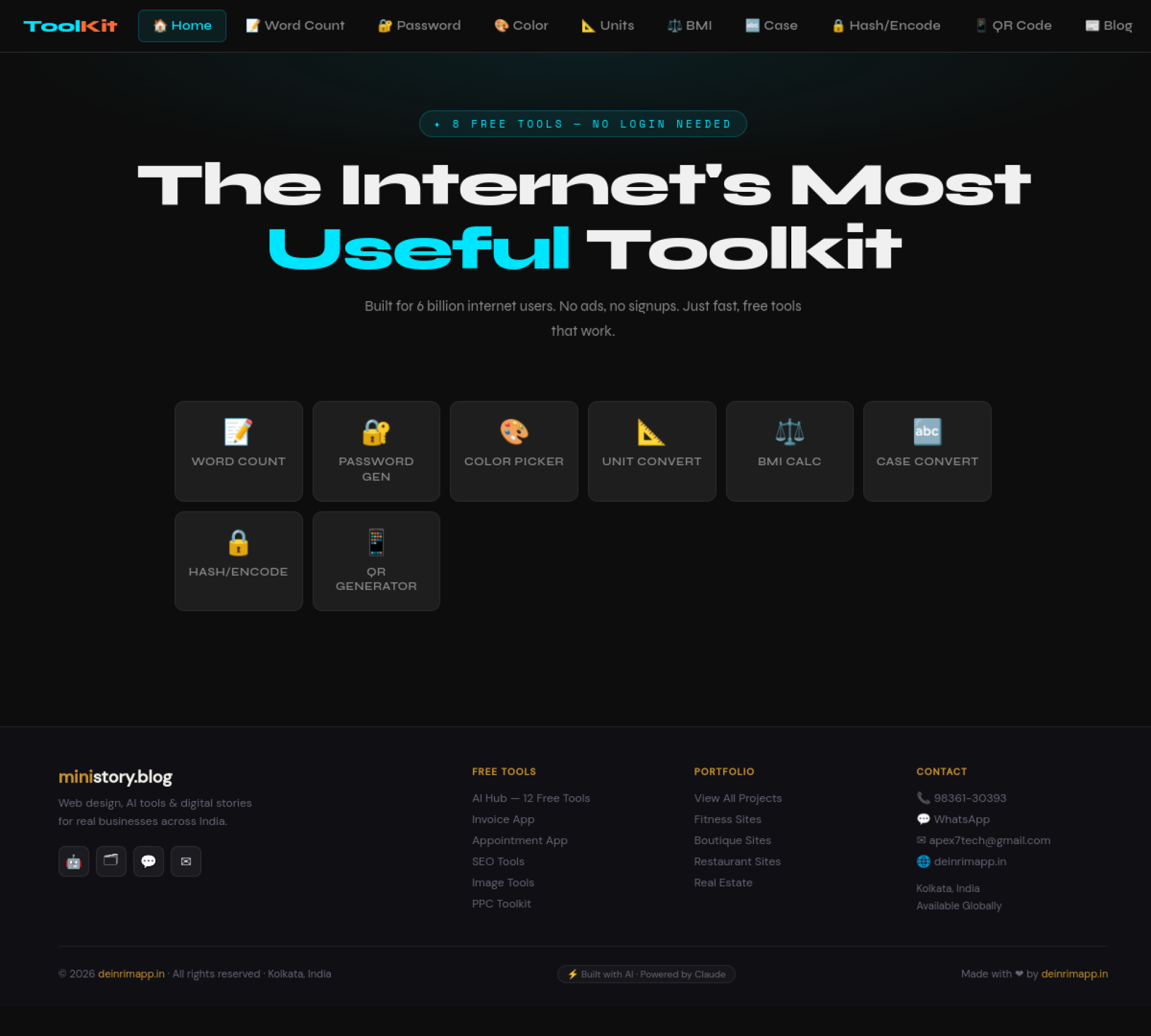Screenshot of ToolKit Pro