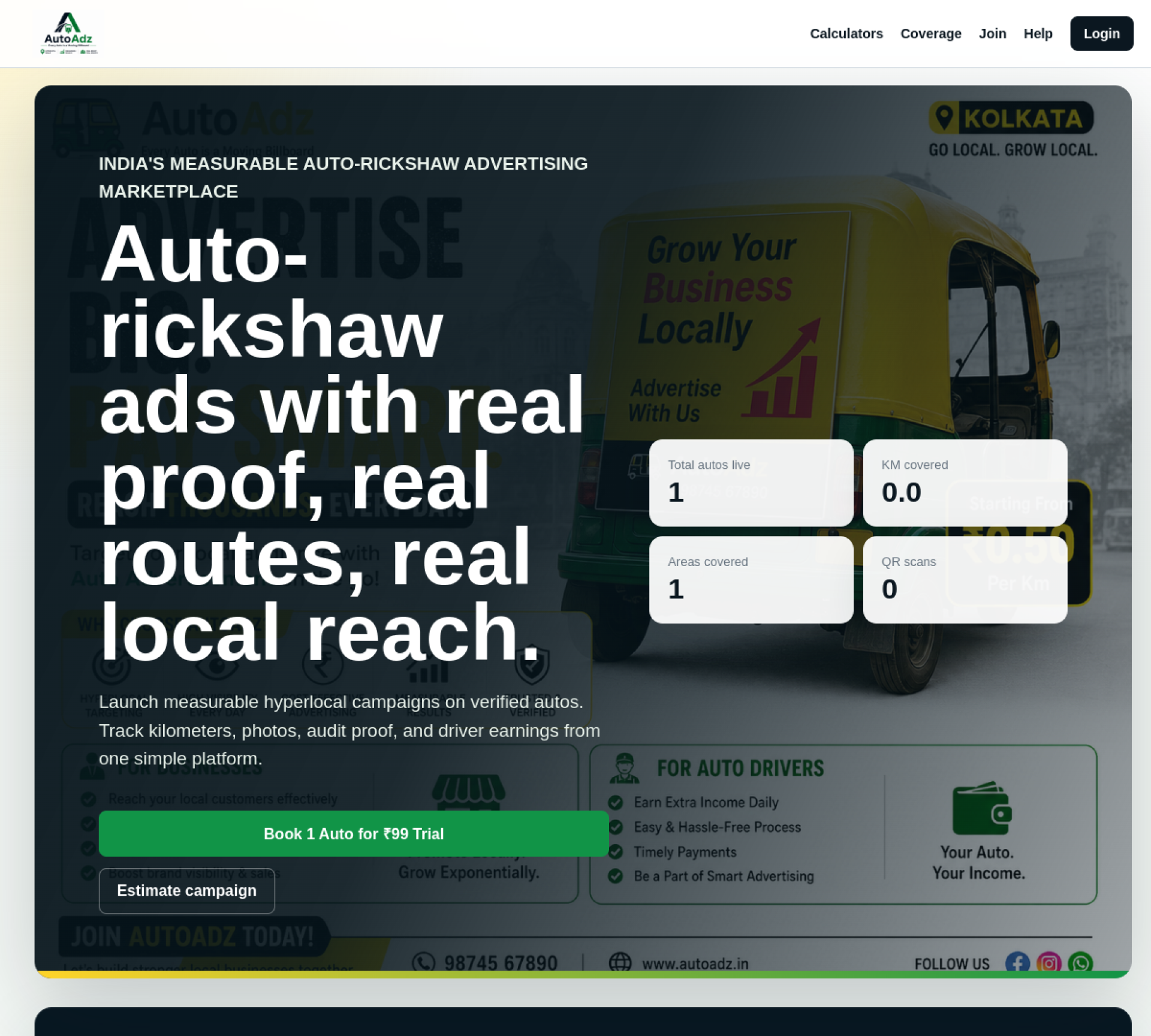 Screenshot of Measurable Auto