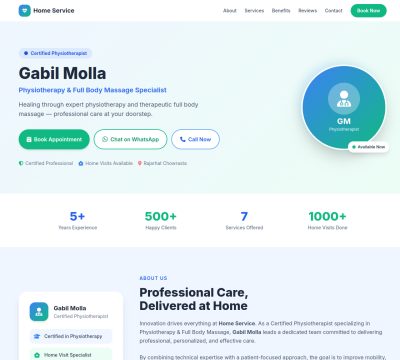Screenshot of Home Service