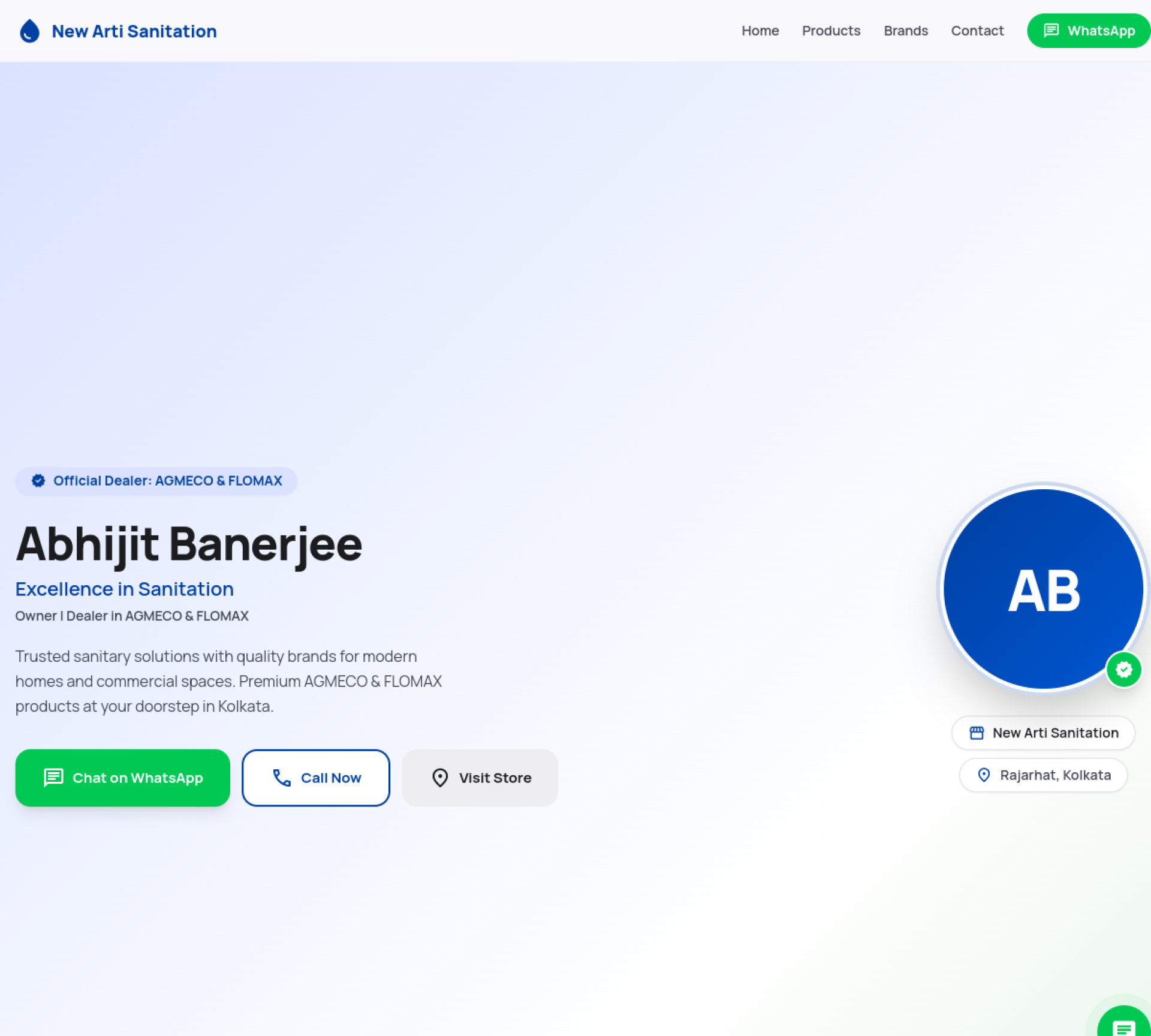 Screenshot of New Arti Sanitation