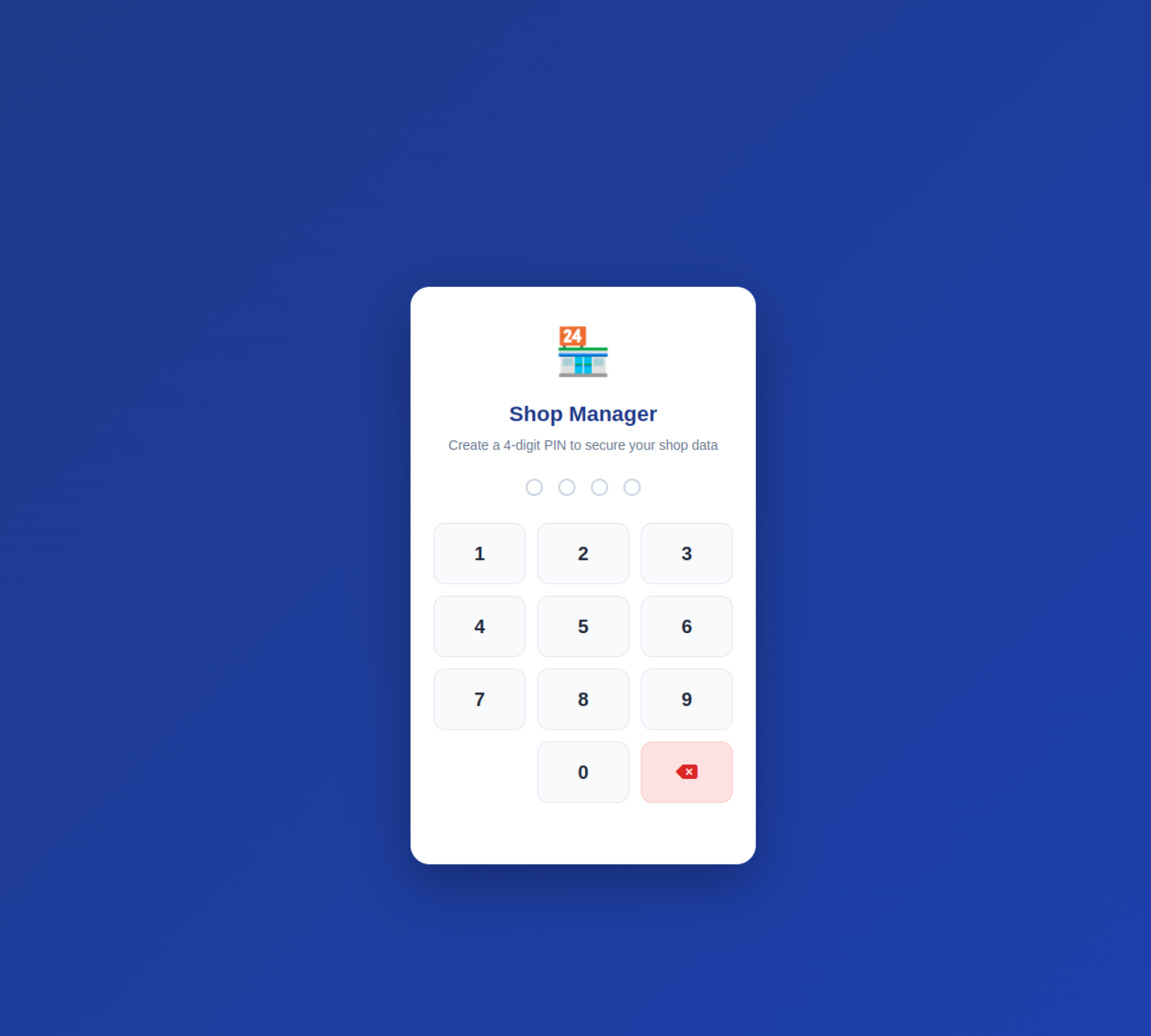 Screenshot of Shop Manager