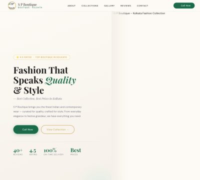 Screenshot of S P Boutique