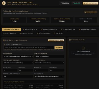 Screenshot of DGE Fashion Jewellery
