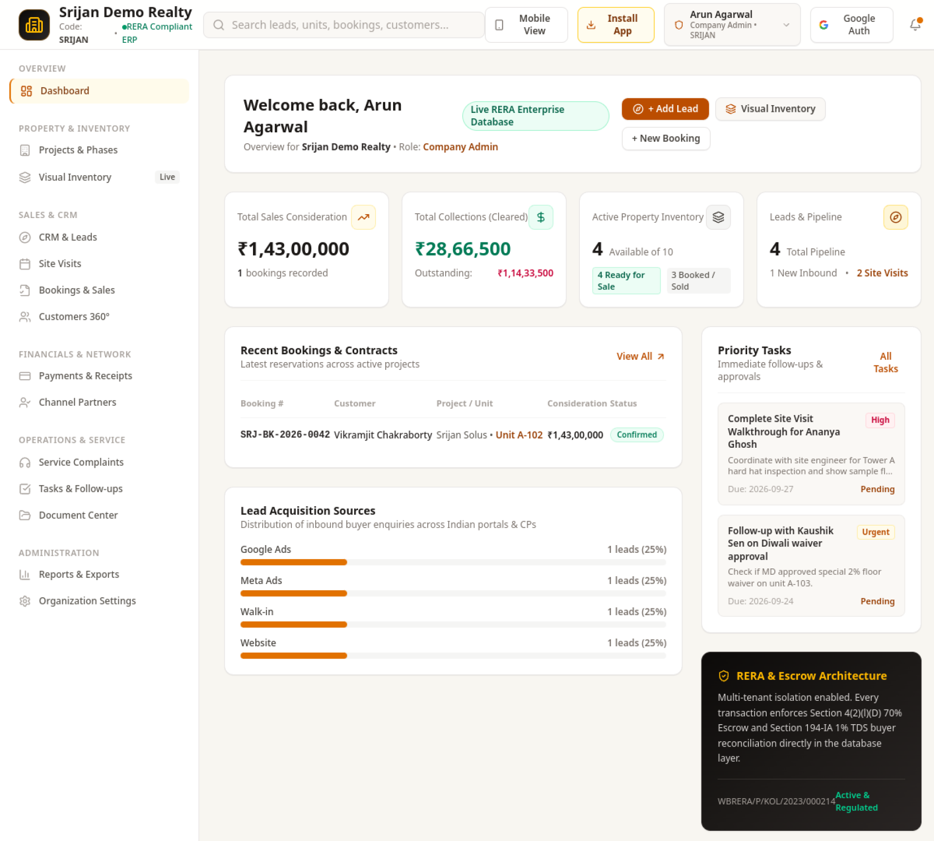 Screenshot of AuraEstate